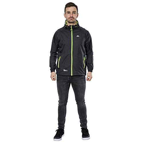 Trespass Qikpac Tp75 Packaway Unisex Jacket, Black, Large #TOP5
