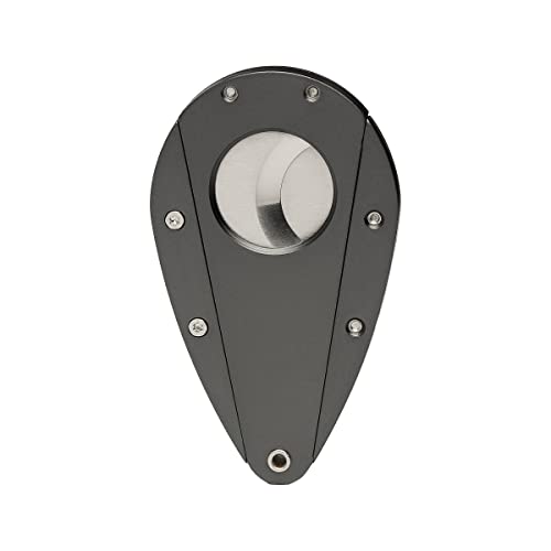 Xikar Xi1 Cigar Cutter, 440C Stainless Steel Blades With Rockwell Hrc 57 Rating, 54 Ring Gauge, Double Guillotine Action, Titanium #TOP3