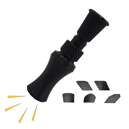 Llamador de Patos,Reclamo De Caza Exterior Impreso En 3D - Silbato Divertido Portátil con 5 Chips de Sonido Reemplazables para Adultos y Niños en Juego al Aire Libre