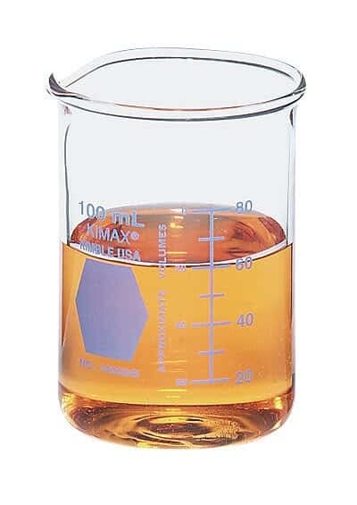 Kimax 14000R-50 red-Coded Griffin beakers; 50 mL, 12/cs