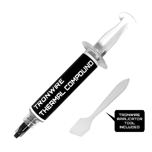 TRONWIRE TX-2 Ultimate Performance Heatsink Thermal Paste Grease Compound for All CPU Processors with Easy to Apply Syringe & Applicator Tool - 2 Gram - 12.8 W/m.k