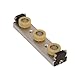 Bishop-Wisecarver UT1WPAPR UtiliTrak PW Series Wheel Plate Assembly, Size 1, 3-Wheel, Crown Roller, Polymer