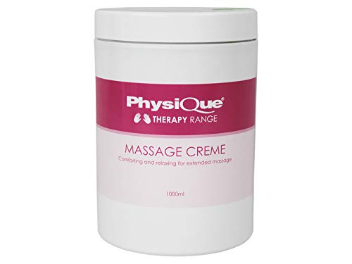 Physique Massage Creme 1000ml - Body Cream with Vitamin E - Perfect for Sports Spa and All Types of Massage - Soft and Smooth Skin