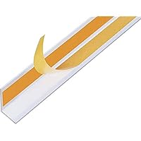 Alberts 433550 Winkelprofil | selbstklebend | Aluminium, weiß | 1000 x 30 x 30 mm