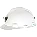 MSA 460018 V-Gard With Staz-On Suspension, Lamp Bracket and Class-C Cord Holder Cap Style Hard Hat, White, Standard
