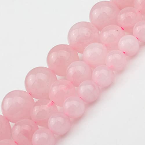 34 Style Pink Crystal Strawberry Quartz Amethysts Loose Beads for Jewelry Making DIY Bracelets Accessories 6-10mm - (Color: Madagasca Rosequart/Item Diameter: 10mm 36pcs Beads)
