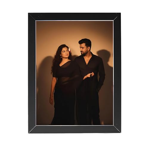 Image of Personalized Photo Frame 8x12 Inch | Custom Collage Photo Frame Gift for Birthday, Anniversary, Couple, Friends | Acrylic Sheet with MDF Back | Wall Decor Memory Frame (D-7)