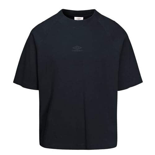 Amazon.com: Umbro Men's Washed High Neck Boxy T-Shirt, Black