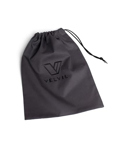 Sac à chaussures en coton supérieur avec cordon en cuir souple de couleur charbon