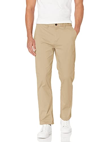 Tommy Hilfiger Men's Stretch Chino Pants in Custom Fit, Mallet, 36W x 34L