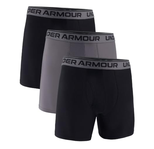 Image of Under Armour mens Multi-pack Performance Tech Boxerjock Brief, 6 inch Inseam, All-day Comfort & Soft