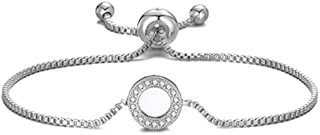 Philip Jones Silver Plated Circle of Life Friendship Bracelet Created with Zircondia® Crystals