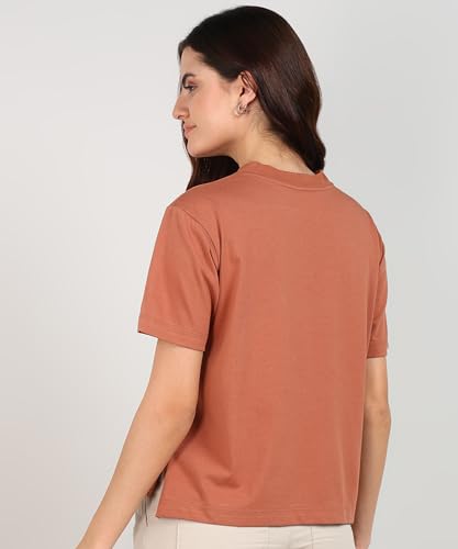Image of Alan Jones Clothing Alan Jones Women's Relaxed Fit Side Slit Cotton Short Sleeve T-Shirt