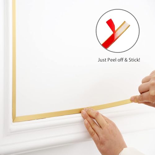 Generic 20mm Gold Trim Strip 16.4ft Roll Pack of 1 - Image 7