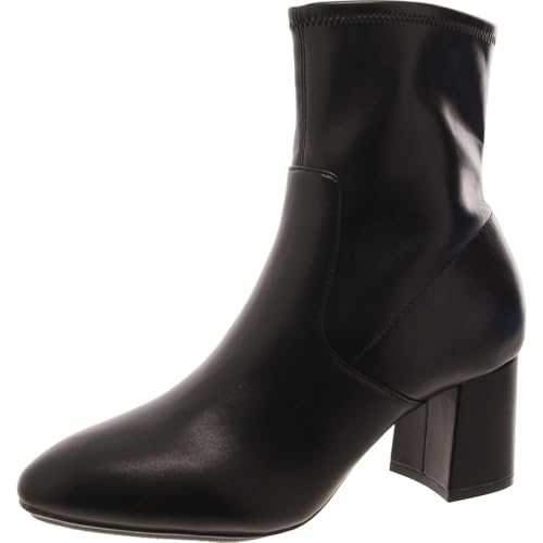 Anne Klein Womens City Faux Leather Zipper Ankle Boots