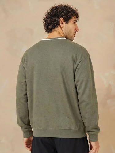 Image of FYLTR Men's Solid Sweatshirt | Regular Fit | Casual Winter Sweatshirt for Men