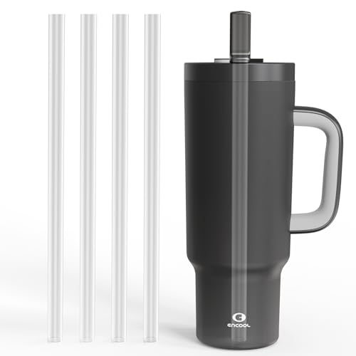 Image of 4-Pack Replacement Straws Compatible with ENCOOL 40oz Cup Tumbler