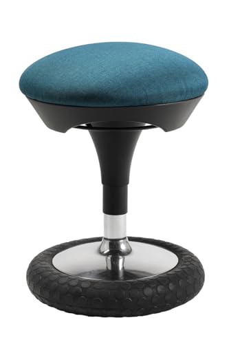 TOPSTAR Sitness 20, ergonomischer Sitzhocker, drehbarer Arbeitshocker, Bürohocker mit Schwingeffekt, Petrol TOPSTAR Sitness 20, ergonomischer Sitzhocker, drehbarer Arbeitshocker, Bürohocker mit Schwingeffekt, Petrol