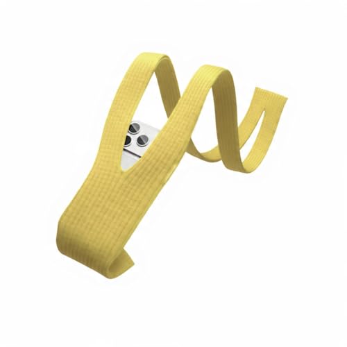 Image of iPhone Pocket features a singular 3D-knitted construction designed to fit any iPhone a beautiful way to wear and carry nitted Scarf with Contrast Stripe Detail, Unisex, (Yellow) (Long)