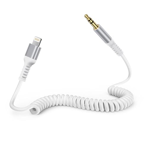 Ocbuo ���C�g�j���O �C���z���P�[�u�� iPhone aux �ϊ��P�[�u�� �R�C������ 0.3�`1.2���L�k���R lightning �X�e���I�P�[�u�� iPhone �I�[�f�B�I�P�[�u�� �ԃJ�[��AUX �R�[�h �C���z���W���b�N�ϊ� �w�b�h�z��/iPod
