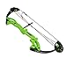 ZSHJGJR Archery Compound Bow and Arrow Kit Hunting Bow 15-29lbs Complete Bow Accesories Package Set Junior Entry Level 260fps Right Handed for Outdoor Shooting (Green)