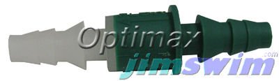 Del Industries, Check Valve, Double-Barbed 3/16Hb X 1/4Hb, 1/2 Psi, 7-1140-01