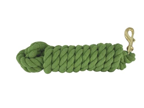 Showman 10' Braided Cotton Lead w/Brass Snap