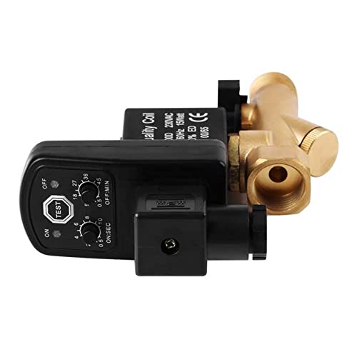 Válvula de drenaje electrónico G1/2 DN15 programable temporizada para aire comprimido AC 230V 7