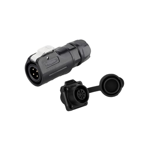 LP12 Miniature Aviation and Socket 4 core 5 Holes IP68 Industrial 5A Connector(Flange Formal wear)