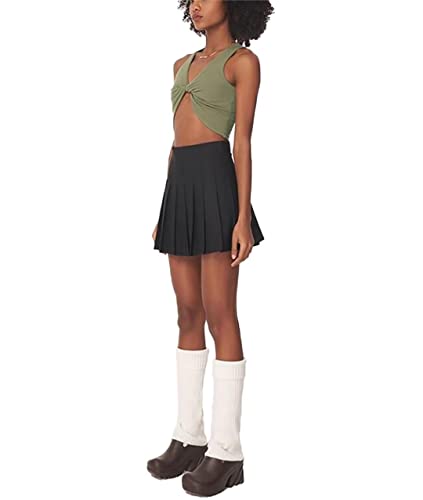 Yewsea Womens Black Pleated Skirt High Waisted Tennis Golf Skirt For Teen Girls Womens' Novelty Skirts Skorts S thumb #5