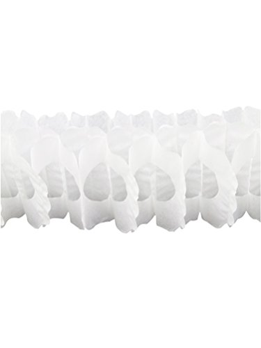 Generique - Guirlande Papier Blanche 15cm x 4m