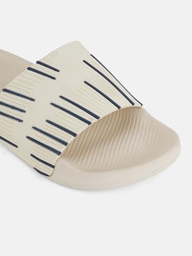 Image of Men & Boys Lines Patterned Sliders | Soft EVA Flip Flops & Slippers