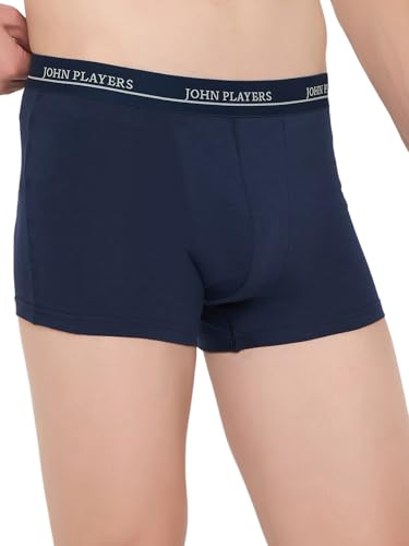 Image of John Players Pack of 2 Trunks Underwear for Men- 100% Cotton