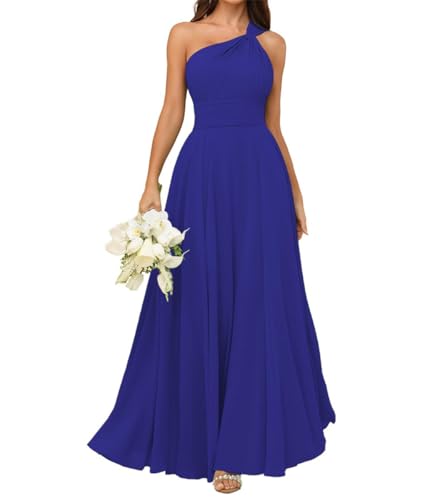 Robe de demoiselle d'honneur sans manches fluide qui sublime les grandes tailles