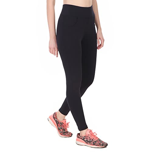Image of Women High Waist 4-Way Stretchable Ankle Length Jeggings | Soft Lycra Gym Yoga Workout Tights for Women