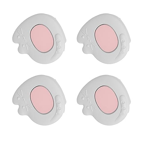 Naroote Protector de Muebles para Parachoques a Prueba de Esquinas para Bebés, Paquete de 4 de Alta Elasticidad para Sillas (Gato Gris (5x5x2cm/1,97x1,97x0,79 Pulgadas))