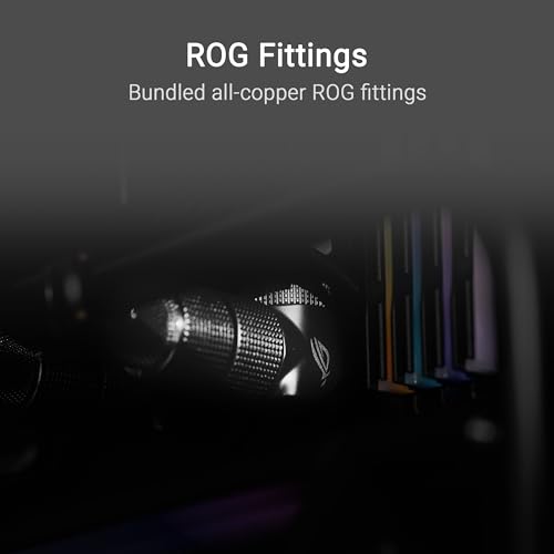 ASUS ROG RYUJIN III WB CPU Water Block-Intel LGA 1700, 1200, 115X, AMD Socket AM4, AM5 Asetek Copper Cold Plate Black, 178 Micro-Cooling, 3.5Inch Full Color LCD Display, Embedded VRM Fan, ROG Fittings