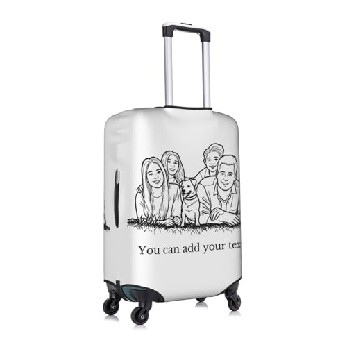 Custom Luggage Cover for Travel Personalized Suitcase Cover with Picture Name Text Double Sided Customized Baggage Covers Anti-Scratch3