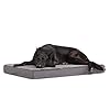 Barkbox orthopedic dog bed with memory foam premium comfort for dogs and puppies dog bed for joint relief and restful sleep durable and easy to clean grey xl  urban country home decor