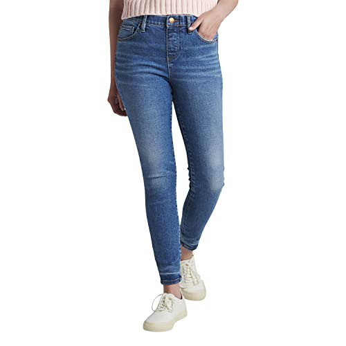 JAG Jeans Women's Valentina High Rise Skinny Pull-on Jeans-Legacy, Atlanta Blue, 8