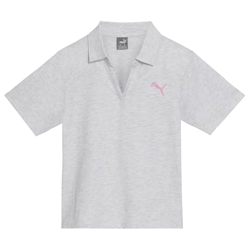Image of PUMA girls Short Sleeve T-shirt, Fashion Prints & Colors, Soft and Comfortable