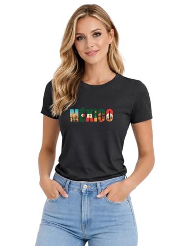 La mejor selección de Jerseys para Mujer los 10 mejores. 47 VOLTAICA Playera Mundial Mujer (MX/US, Alfa, Grande, Regular, Regular, Negro, MÉXICO)