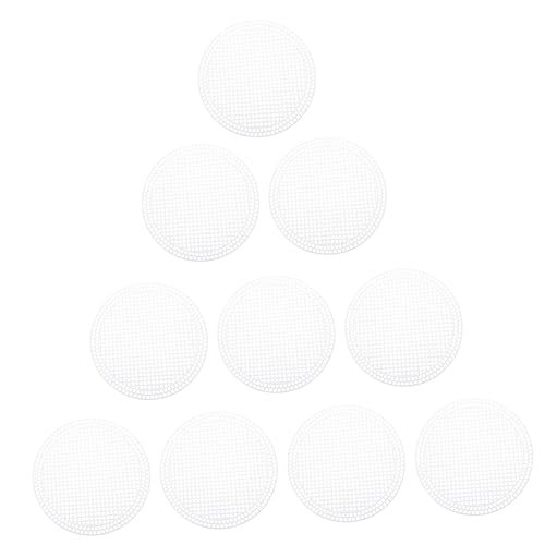 Angoily 10pcs Plastic Mesh Sheets for Circular Purse Bottom Craft Mesh Fabric Smooth Surface for DIY Projects