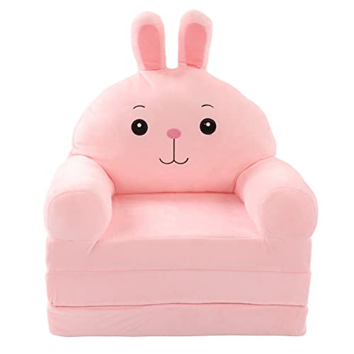 ZJchao Sillón Plegable de Felpa con Respaldo para sofá Infantil, de Dibujos Animados, Plegable, para Niños, para Sala de Estar, Dormitorio, Plegable para...
