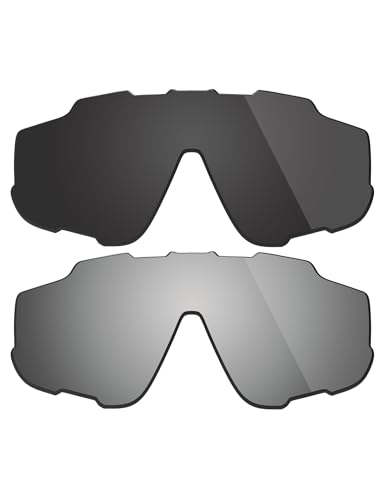 Lentes de repuesto Fiskr polarizadas para Jawbreaker pack de 2 pares en negro y plata