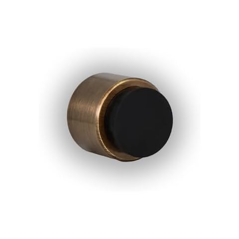 EVI Herrajes Adhesive Door Stop with Brass Finish Cover