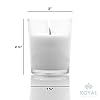 Royal Imports Unscented Clear Glass Votive Candles, Long 12 Hour Burn Time, for Home, Spa, Wedding, Birthday, Holiday, Restaurant, Party, Birthday, 12 Pack #5