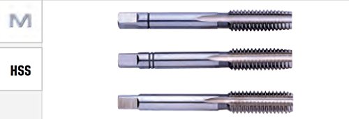 Handgewindebohrer DIN 352 HSS M=Metrisch 3er Set Verschiedene Größen M1-M30 zum Schneiden von Innengewinde (M 14,0) Cover