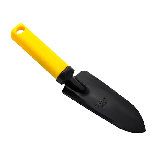 Image of Tata Agrico GTS074, Digging Transplanter Tool for Digging and Planting - Heavy Duty Stainless Steel, Smooth, Wood Handle for Garden, Lawn, Kitchen Garden, (Pack of 1, Multicolor)