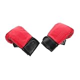 Didiseaon Guantes de Boxeo Dedo para Adultos y Resistentes y Cómodos de PU para Entrenamiento de Kickboxing Taekwondo y Sparring Rojo para Saco de Boxeo y Marciales Familiares